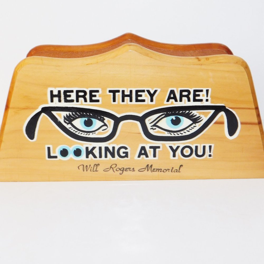 Vintage Wooden Eyeglasses~Eye Glasses Case Holder